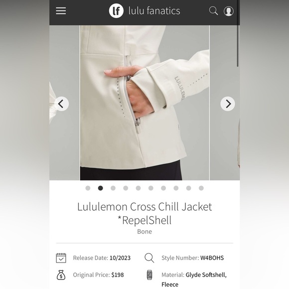 Lululemon Cross Chill Jacket Size 10 - Picture 2 of 14